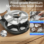 RESPURR Automatic Wet Food Cat Feeder, 3 Days 5 Freshness Meals Refrigerated Auto Cat Feeder, Semiconductor Cooling & Heating with 304 Stainless Steel Bowl, Programmable Timer Cat Food Dispenser