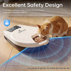 RESPURR Automatic Wet Food Cat Feeder, 3 Days 5 Freshness Meals Refrigerated Auto Cat Feeder, Semiconductor Cooling & Heating with 304 Stainless Steel Bowl, Programmable Timer Cat Food Dispenser